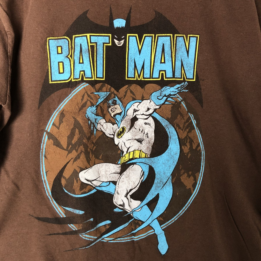 00'S DC COMICS ORIGINALS BATMAN Batman character print T-shirt Men's S size unclear brown type Vintage Second Hand