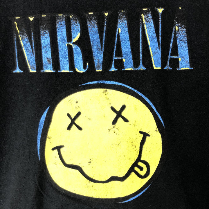 NIRVANA Nirvana Band T-shirt, Band T, Men's S size unclear black type Vintage Second Hand