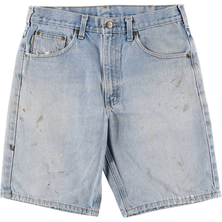 Carhartt denim shorts, short pants, men's size w33 cotton blue type Vintage Second Hand