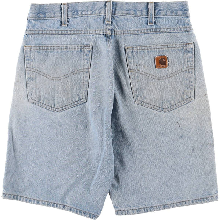 Carhartt denim shorts, short pants, men's size w33 cotton blue type Vintage Second Hand