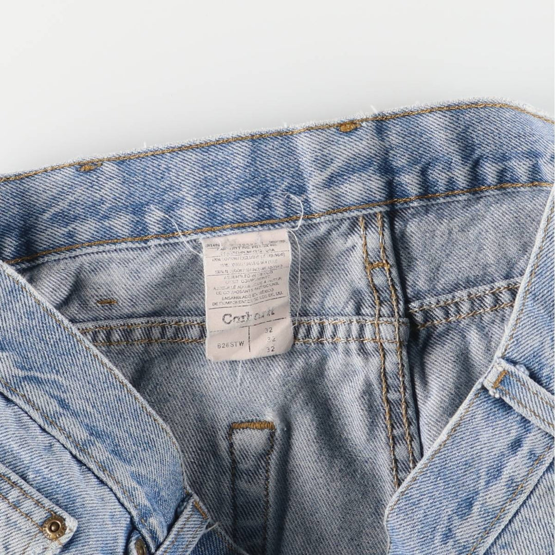 Carhartt denim shorts, short pants, men's size w33 cotton blue type Vintage Second Hand