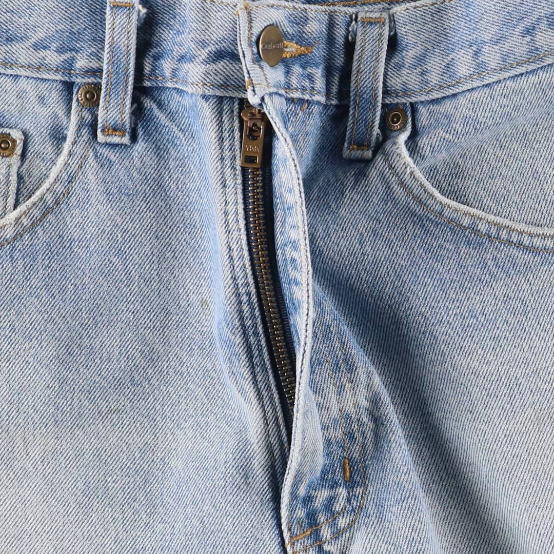 Carhartt denim shorts, short pants, men's size w33 cotton blue type Vintage Second Hand