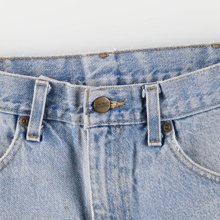 Carhartt denim shorts, short pants, men's size w33 cotton blue type Vintage Second Hand