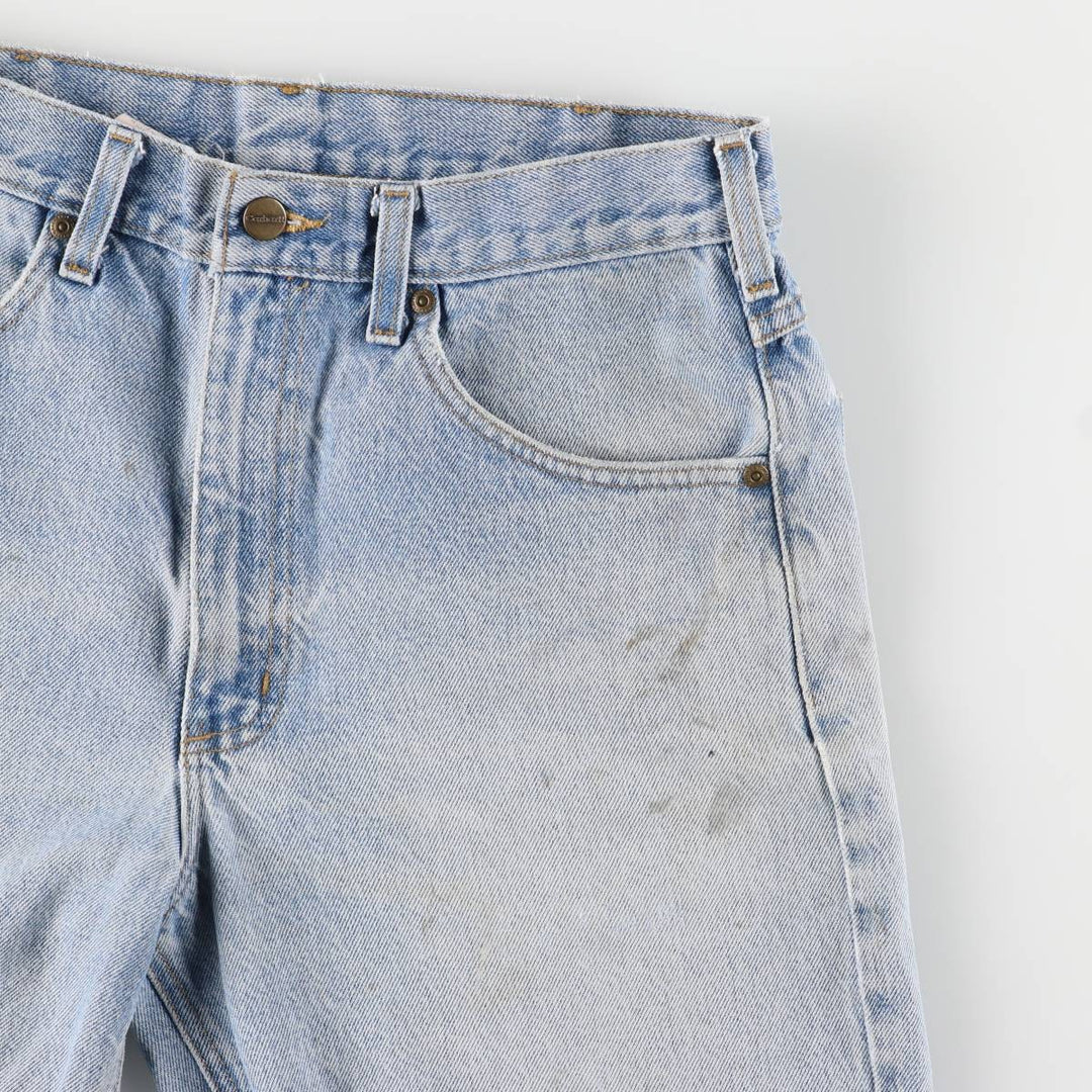Carhartt denim shorts, short pants, men's size w33 cotton blue type Vintage Second Hand