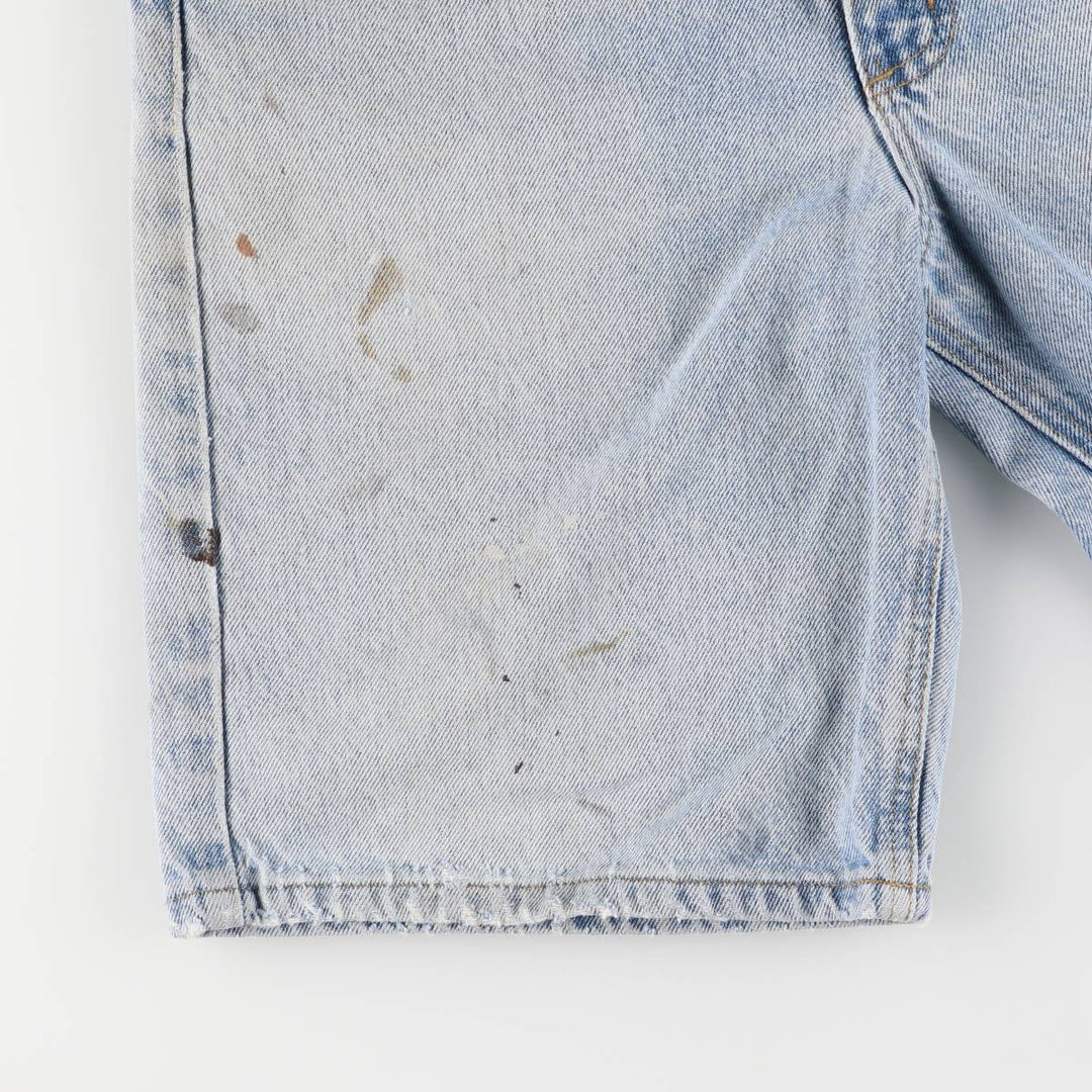 Carhartt denim shorts, short pants, men's size w33 cotton blue type Vintage Second Hand