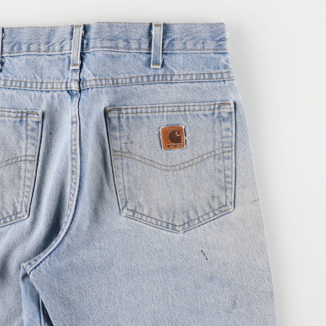 Carhartt denim shorts, short pants, men's size w33 cotton blue type Vintage Second Hand