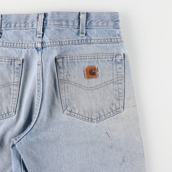 Carhartt denim shorts, short pants, men's size w33 cotton blue type Vintage Second Hand