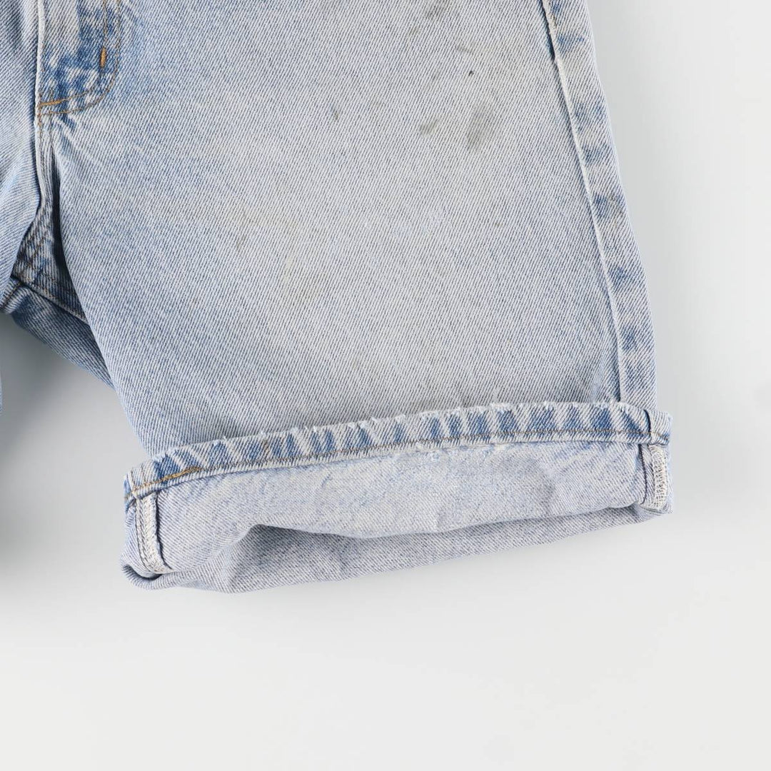 Carhartt denim shorts, short pants, men's size w33 cotton blue type Vintage Second Hand