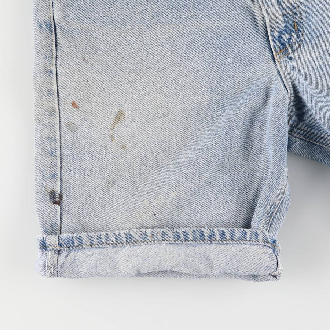 Carhartt denim shorts, short pants, men's size w33 cotton blue type Vintage Second Hand