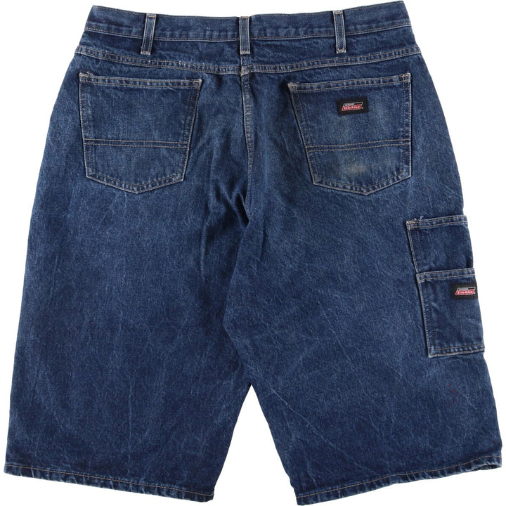 Dickies denim shorts, half pants, men's size w36 cotton blue type Vintage Second Hand