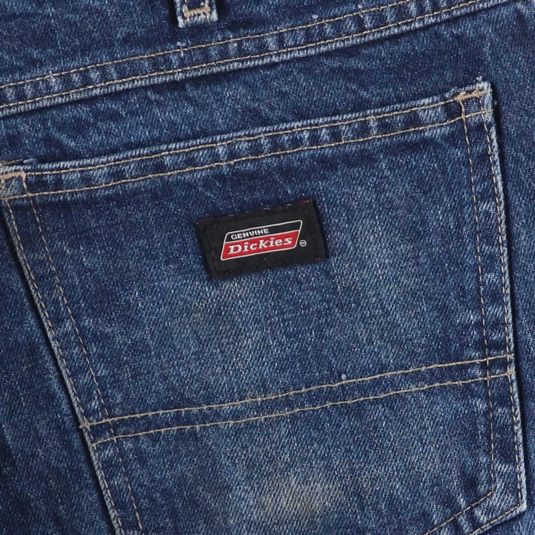 Dickies denim shorts, half pants, men's size w36 cotton blue type Vintage Second Hand
