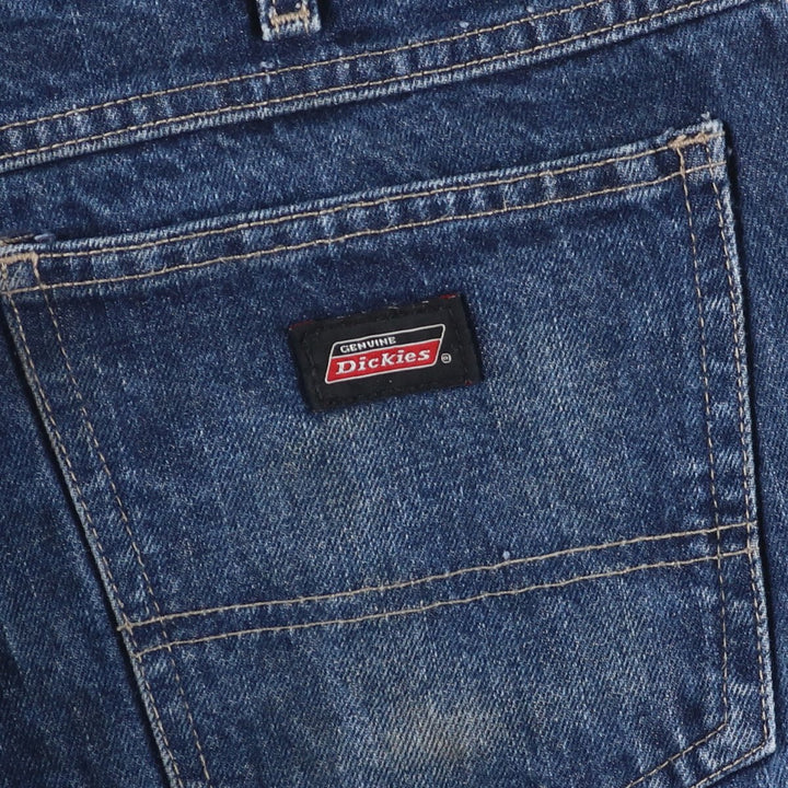 Dickies denim shorts, half pants, men's size w36 cotton blue type Vintage Second Hand