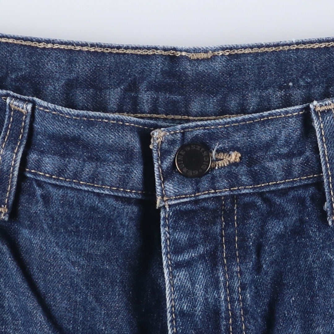 Dickies denim shorts, half pants, men's size w36 cotton blue type Vintage Second Hand