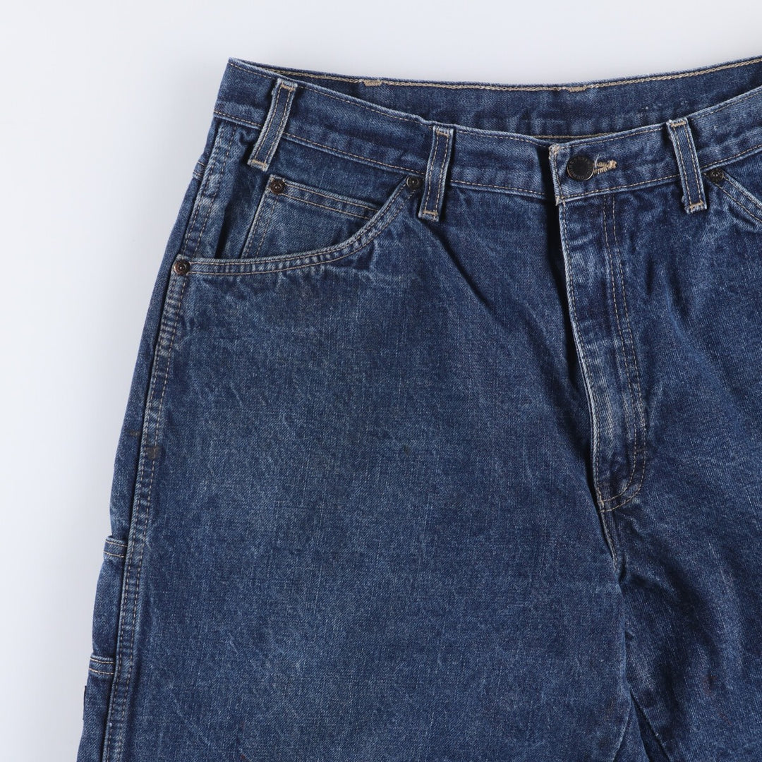 Dickies denim shorts, half pants, men's size w36 cotton blue type Vintage Second Hand