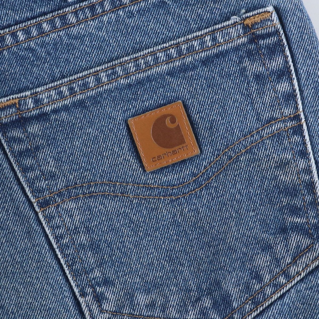 Carhartt denim shorts, half pants, men's size w36 cotton blue type Vintage Second Hand