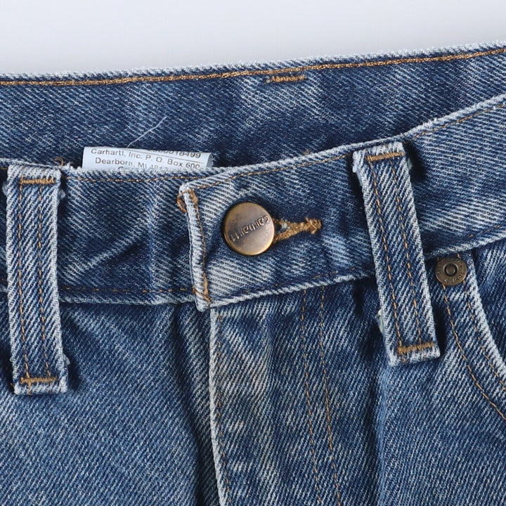 Carhartt denim shorts, half pants, men's size w36 cotton blue type Vintage Second Hand