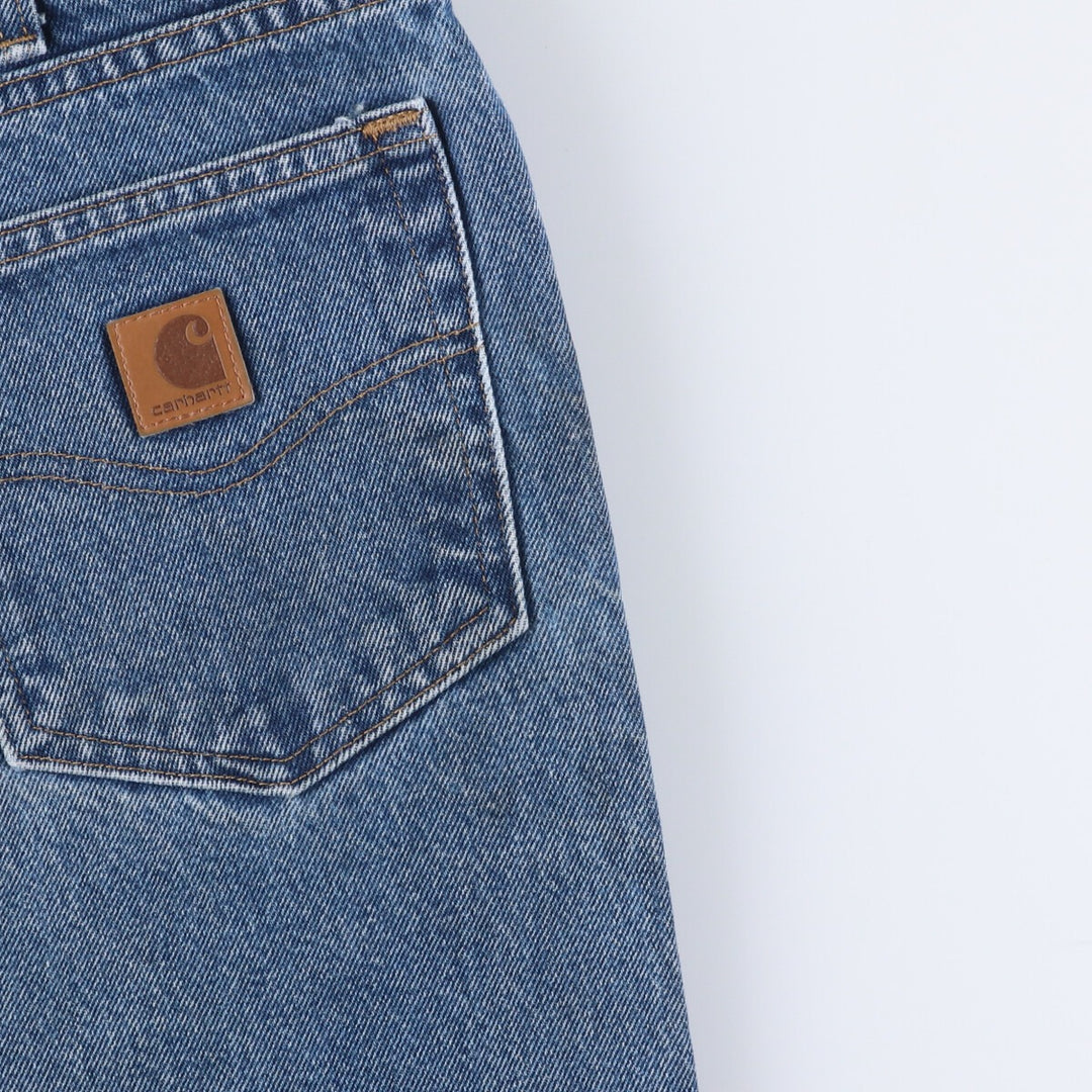 Carhartt denim shorts, half pants, men's size w36 cotton blue type Vintage Second Hand