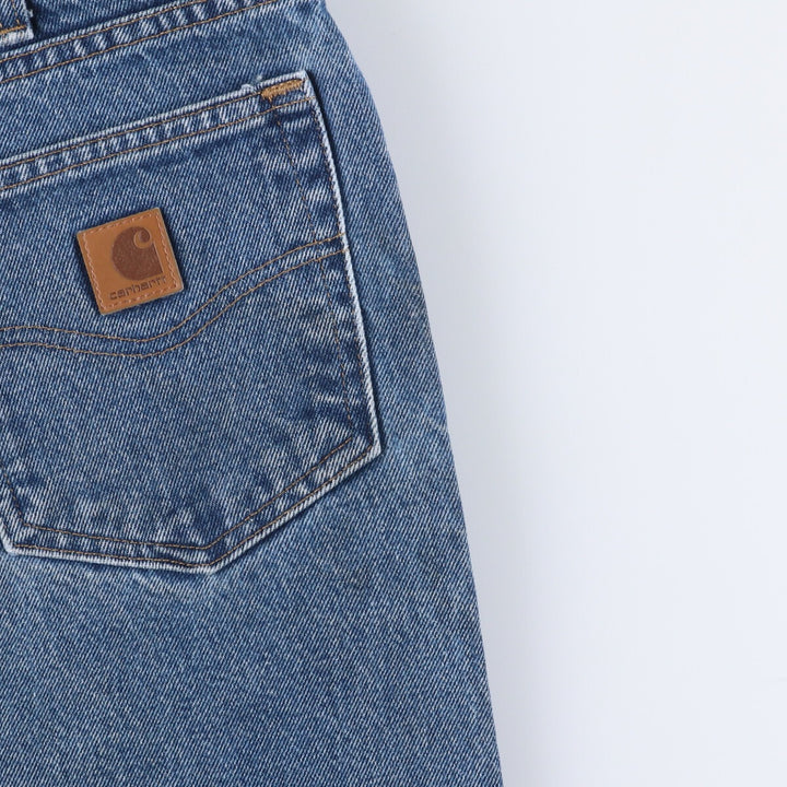 Carhartt denim shorts, half pants, men's size w36 cotton blue type Vintage Second Hand