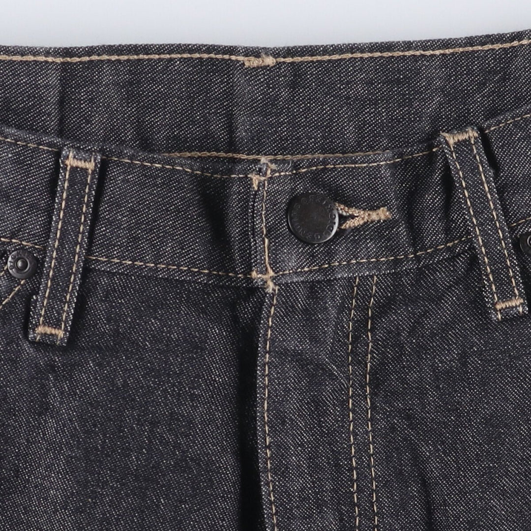 Dickies Black Denim Shorts, Shorts, Half Pants, Men's, W34 equivalent cotton black type Vintage Second Hand