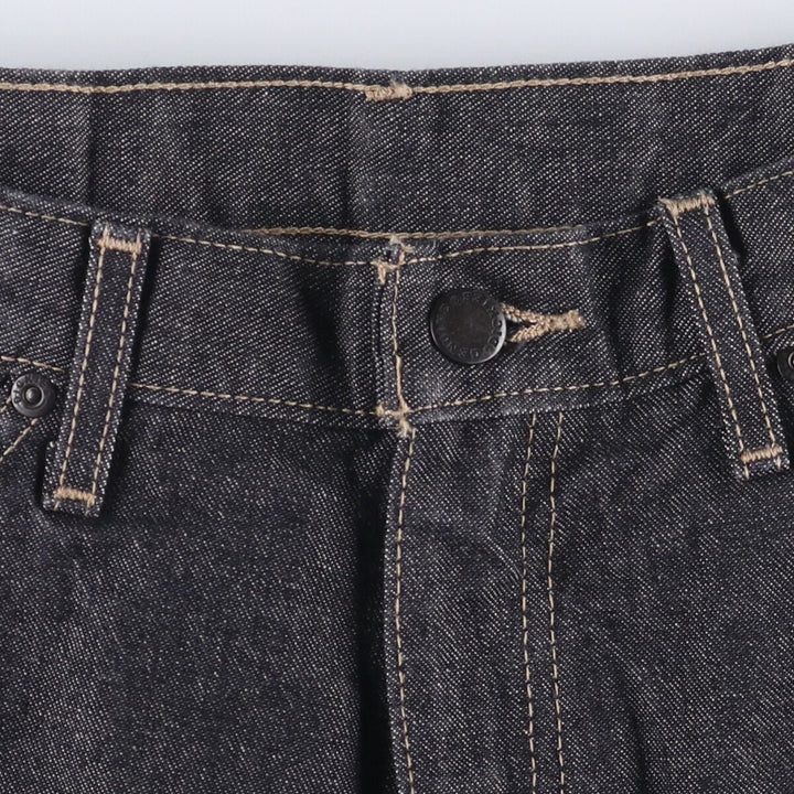 Dickies Black Denim Shorts, Shorts, Half Pants, Men's, W34 equivalent cotton black type Vintage Second Hand