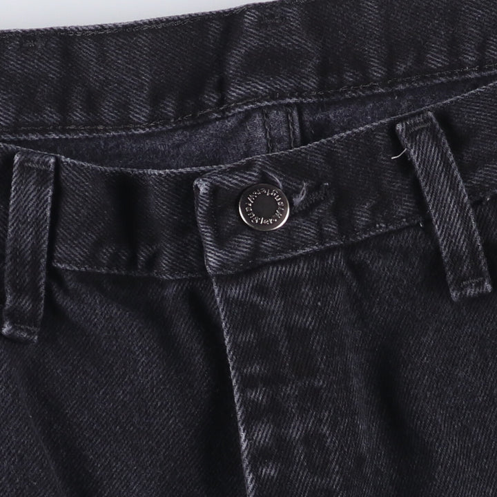 Wrangler Black Denim Shorts, Shorts, Men's, W36 cotton black type Vintage Second Hand