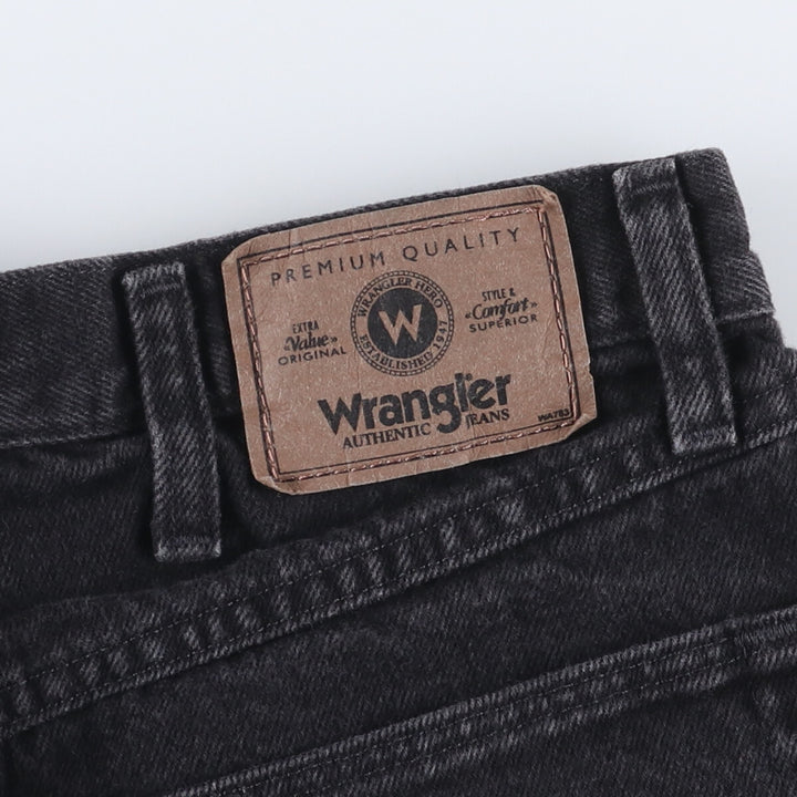 Wrangler Black Denim Shorts, Shorts, Half Pants, Men's, W33 equivalent cotton black type Vintage Second Hand