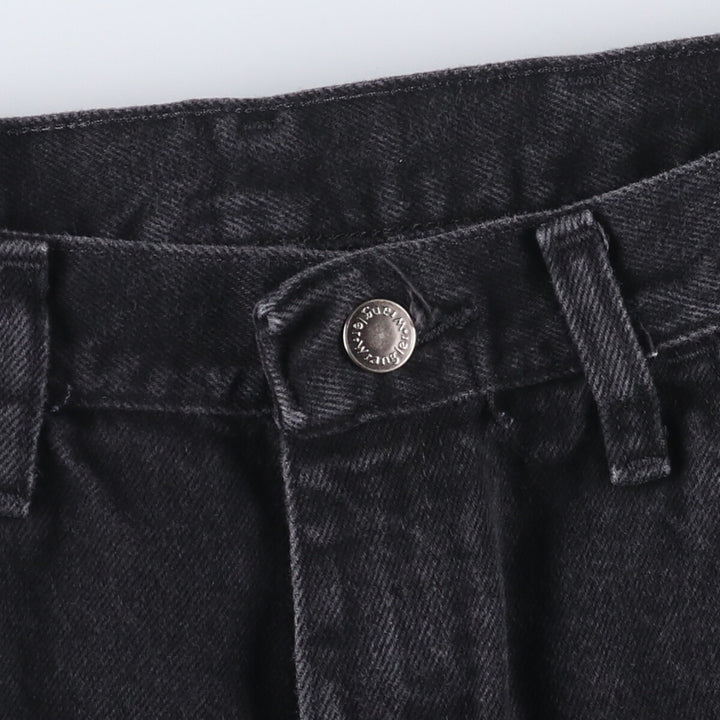 Wrangler Black Denim Shorts, Shorts, Half Pants, Men's, W33 equivalent cotton black type Vintage Second Hand