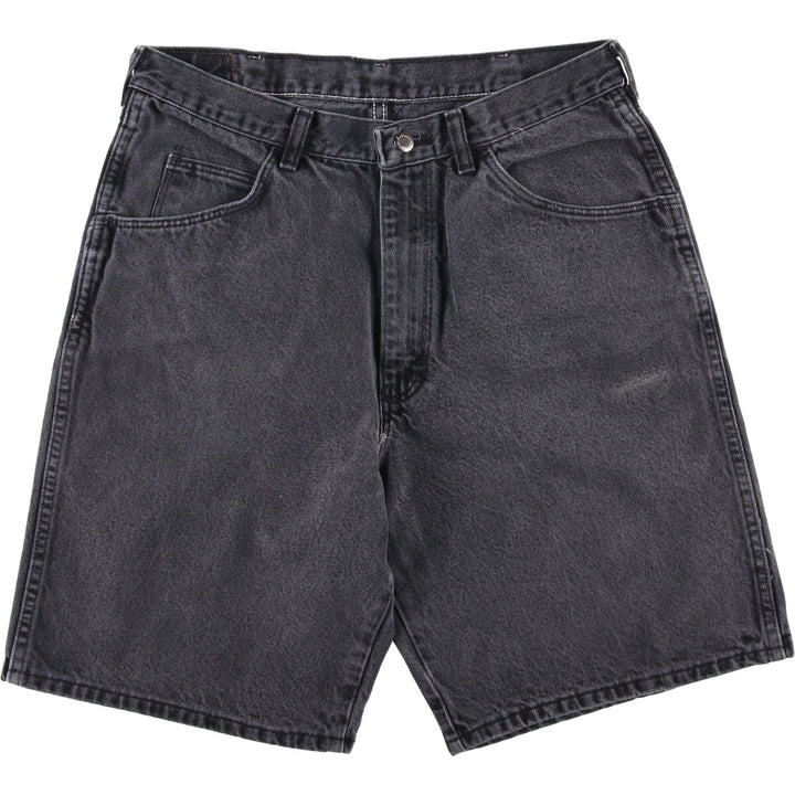 Wrangler Black Denim Shorts, Shorts, Men's, W34 unclear black type Vintage Second Hand