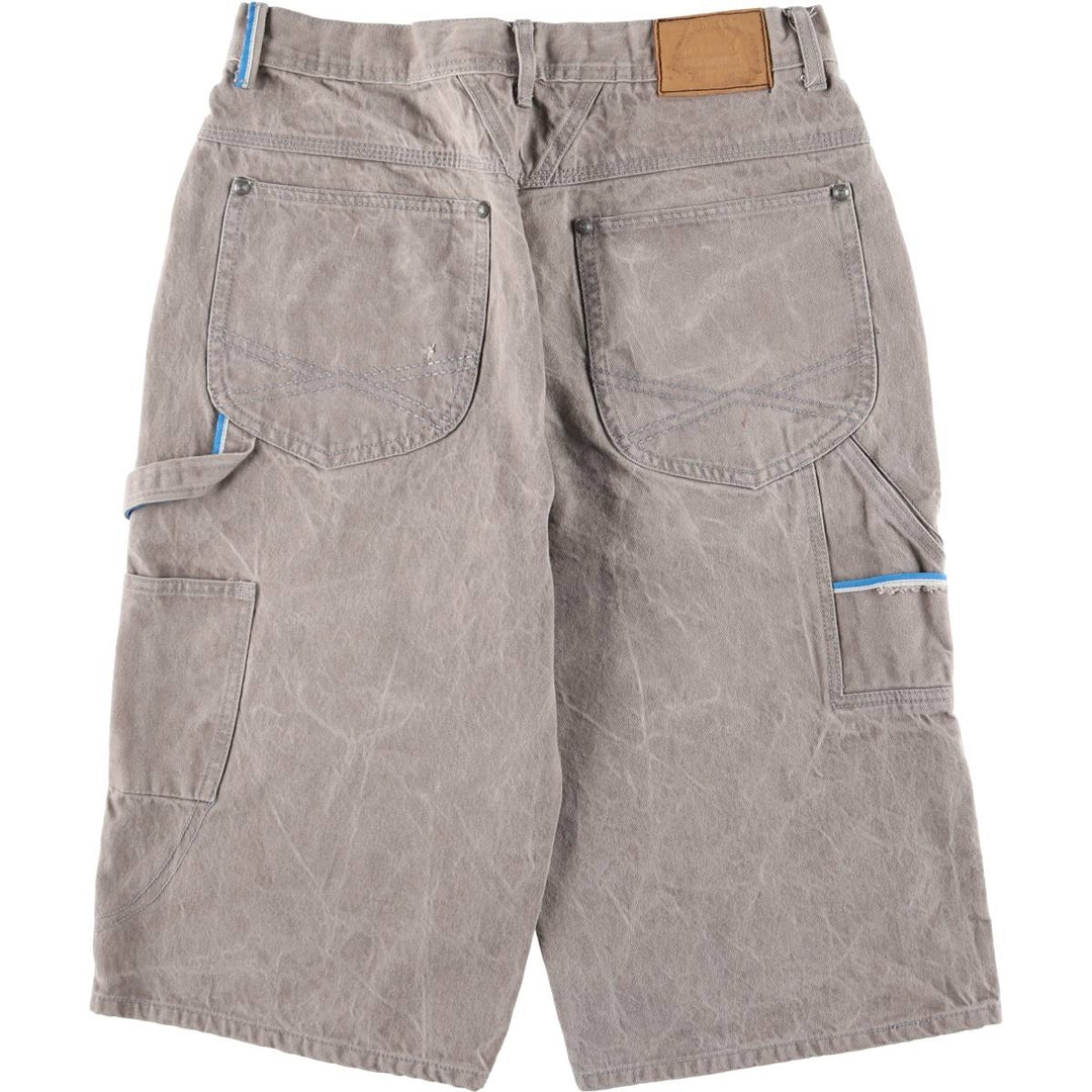 Marithé François Girbaud UTILITY BRAND x LONG SHORT AUTHENTIC FIT Denim Painter Shorts cotton gray type Vintage Second Hand