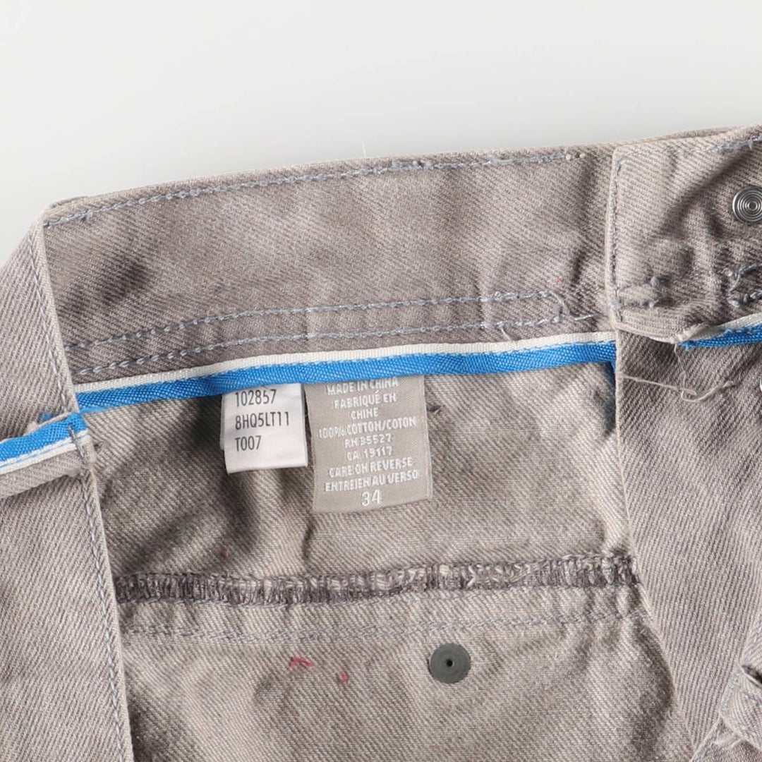 Marithé François Girbaud UTILITY BRAND x LONG SHORT AUTHENTIC FIT Denim Painter Shorts cotton gray type Vintage Second Hand