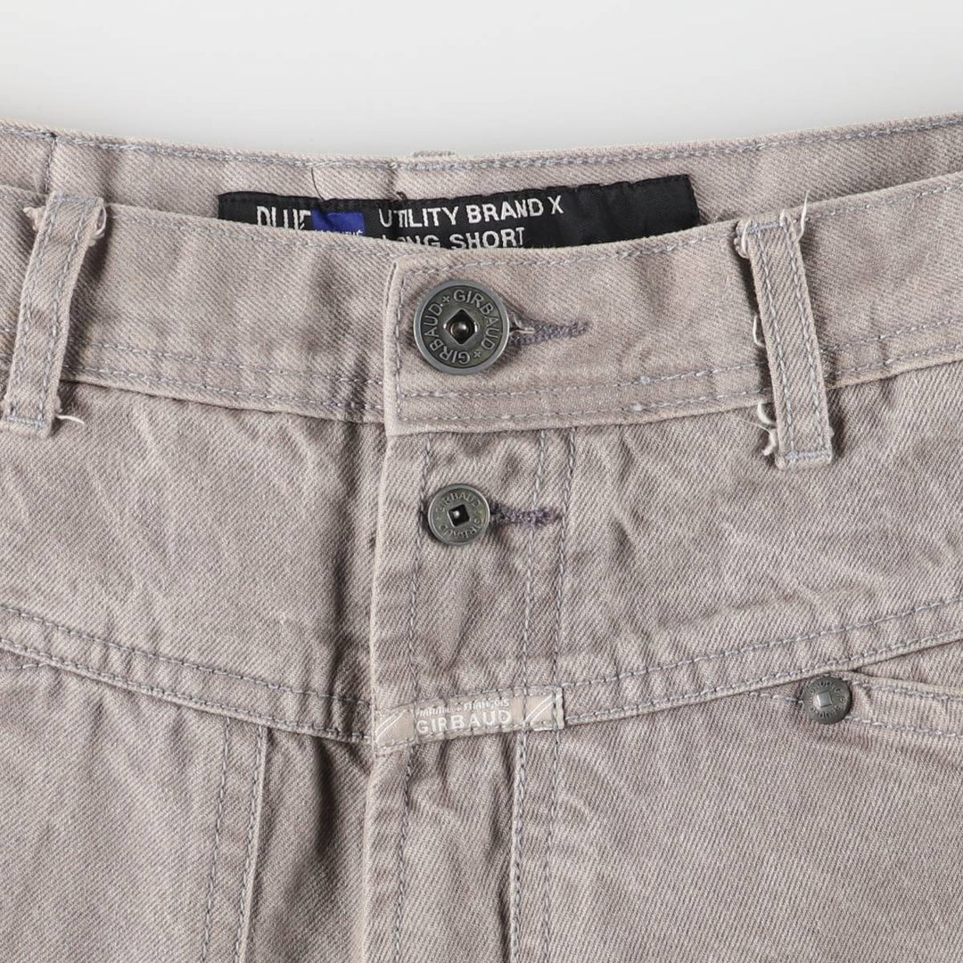 Marithé François Girbaud UTILITY BRAND x LONG SHORT AUTHENTIC FIT Denim Painter Shorts cotton gray type Vintage Second Hand