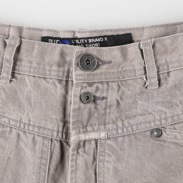 Marithé François Girbaud UTILITY BRAND x LONG SHORT AUTHENTIC FIT Denim Painter Shorts cotton gray type Vintage Second Hand