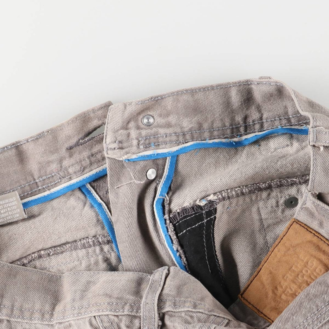 Marithé François Girbaud UTILITY BRAND x LONG SHORT AUTHENTIC FIT Denim Painter Shorts cotton gray type Vintage Second Hand