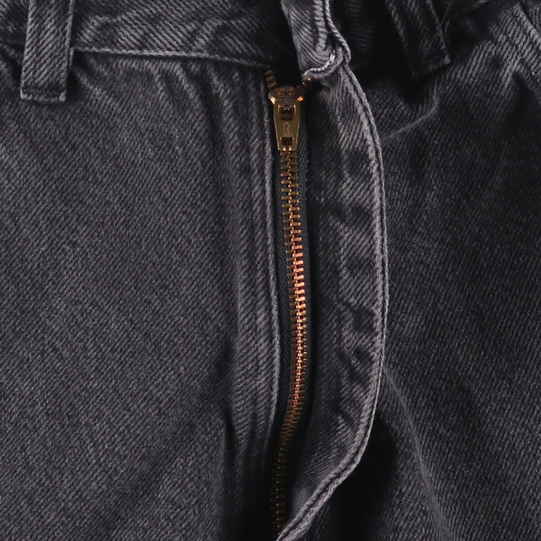 Wrangler Black Denim Shorts, Made in USA, Men's, W35 equivalent cotton black type Vintage Second Hand