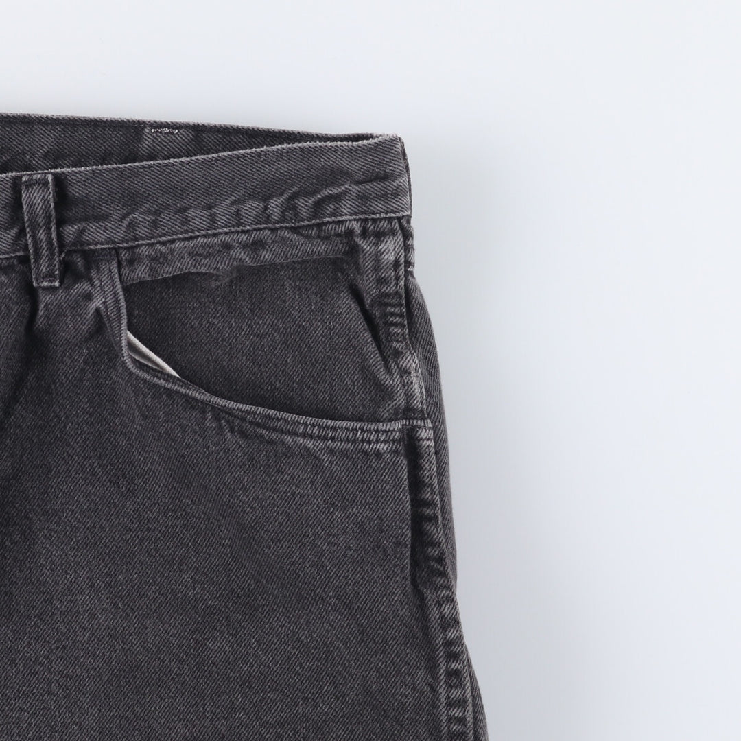 Wrangler Black Denim Shorts, Made in USA, Men's, W35 equivalent cotton black type Vintage Second Hand