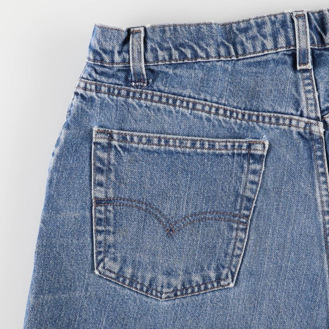 90'S Levi's Silver Tab LOOSE Denim Shorts, Made in USA, Men's, W35, Vintage cotton blue type Vintage Second Hand