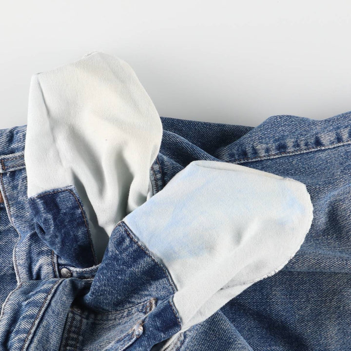 90'S Levi's Silver Tab LOOSE Denim Shorts, Made in USA, Men's, W35, Vintage cotton blue type Vintage Second Hand