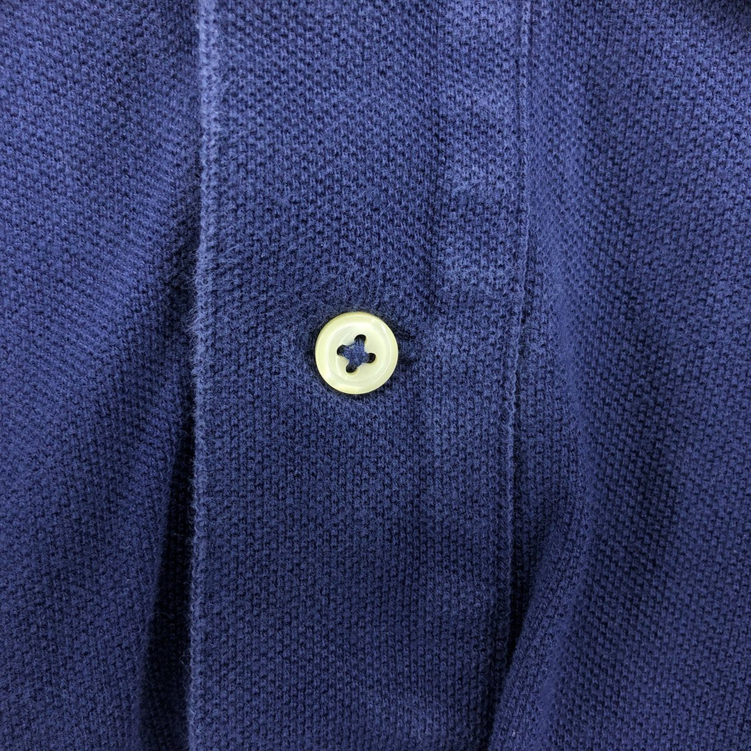 Ralph Lauren POLO RALPH LAUREN short sleeve polo shirt men's size L cotton navy blue type Vintage Second Hand