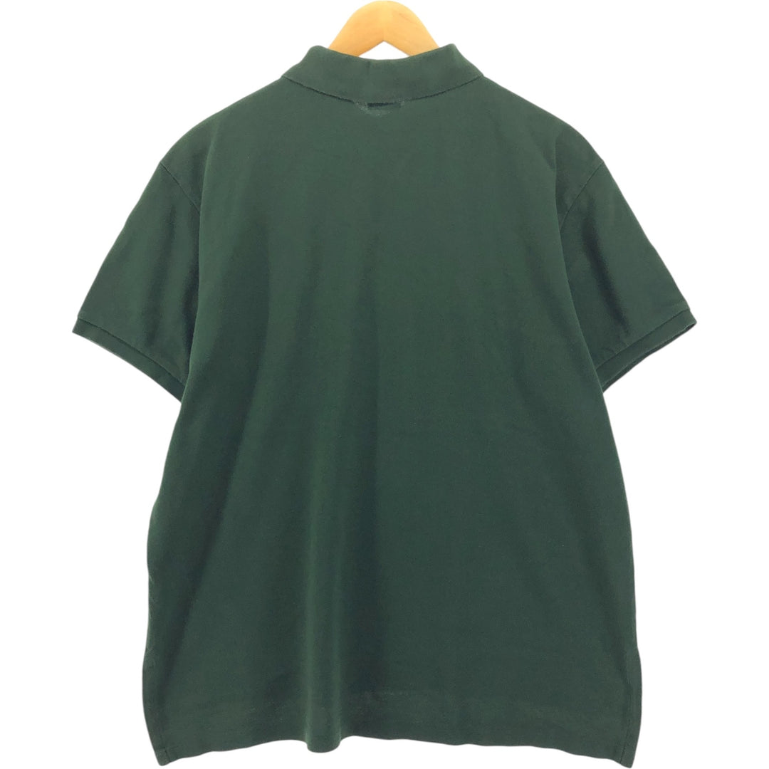 Ralph Lauren POLO RALPH LAUREN CUSTOM FIT short sleeve polo shirt men's XL equivalent cotton Green type dark green Vintage Second Hand