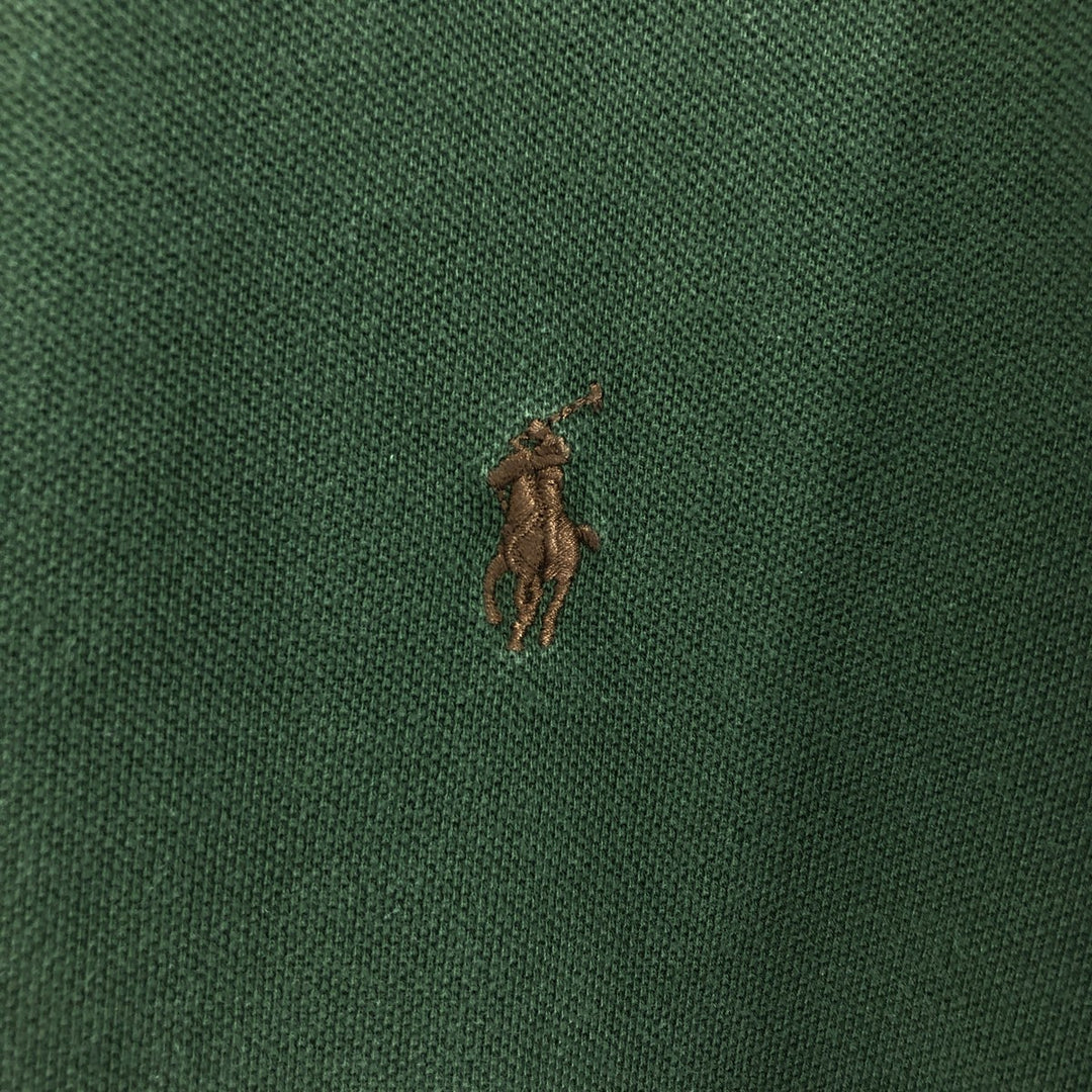 Ralph Lauren POLO RALPH LAUREN CUSTOM FIT short sleeve polo shirt men's XL equivalent cotton Green type dark green Vintage Second Hand
