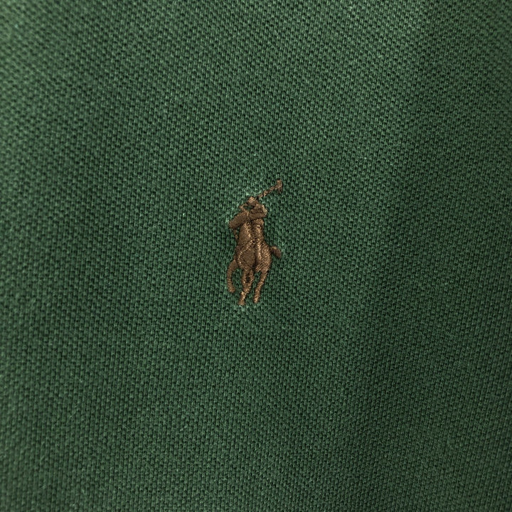 Ralph Lauren POLO RALPH LAUREN CUSTOM FIT short sleeve polo shirt men's XL equivalent cotton Green type dark green Vintage Second Hand