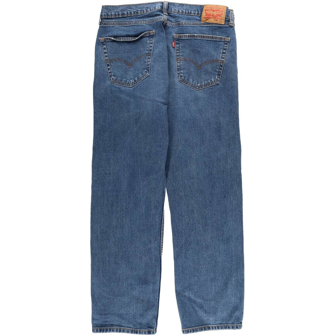Levi's 505 tapered denim pants for men, size w37 cotton blue type Vintage Second Hand