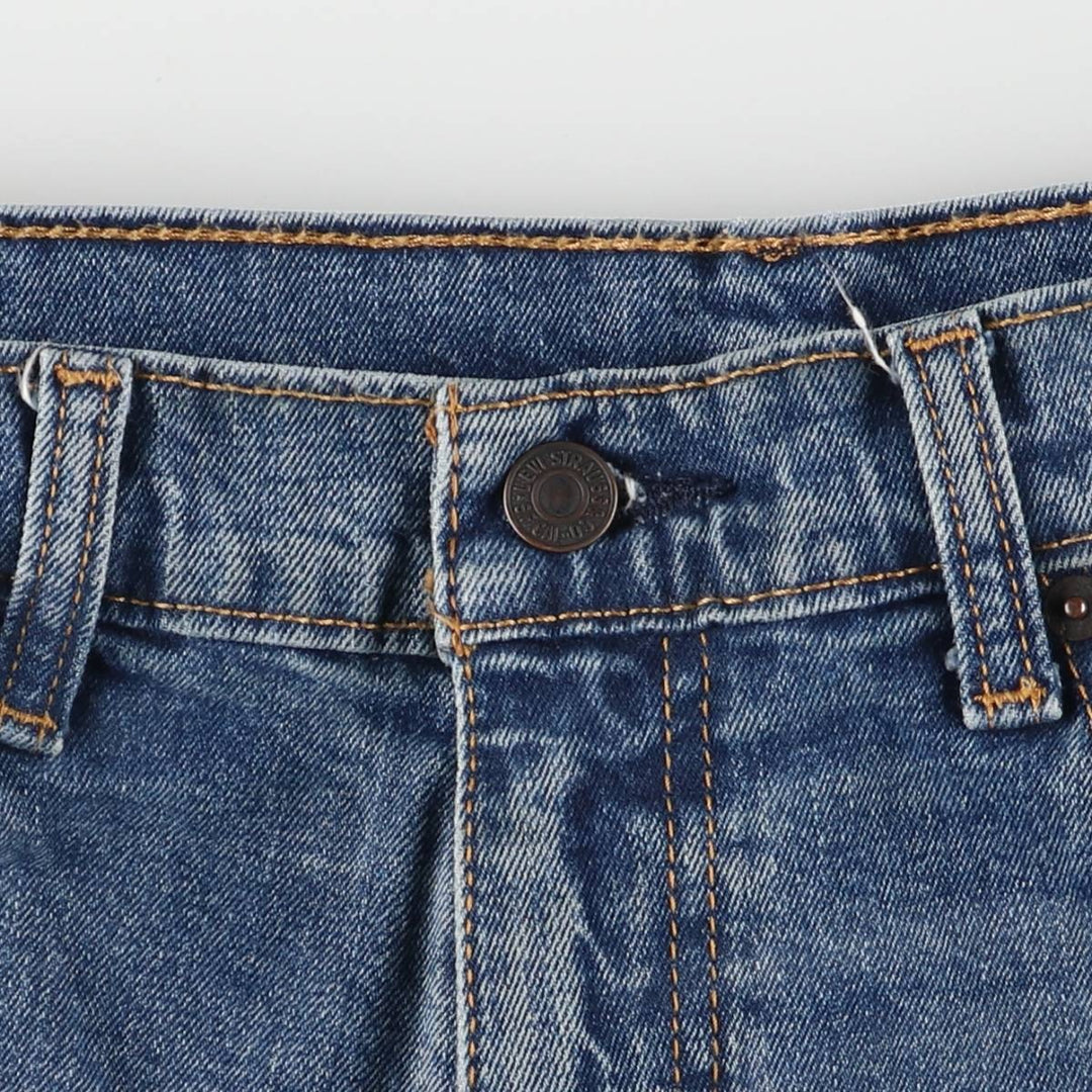 Levi's 505 tapered denim pants for men, size w37 cotton blue type Vintage Second Hand