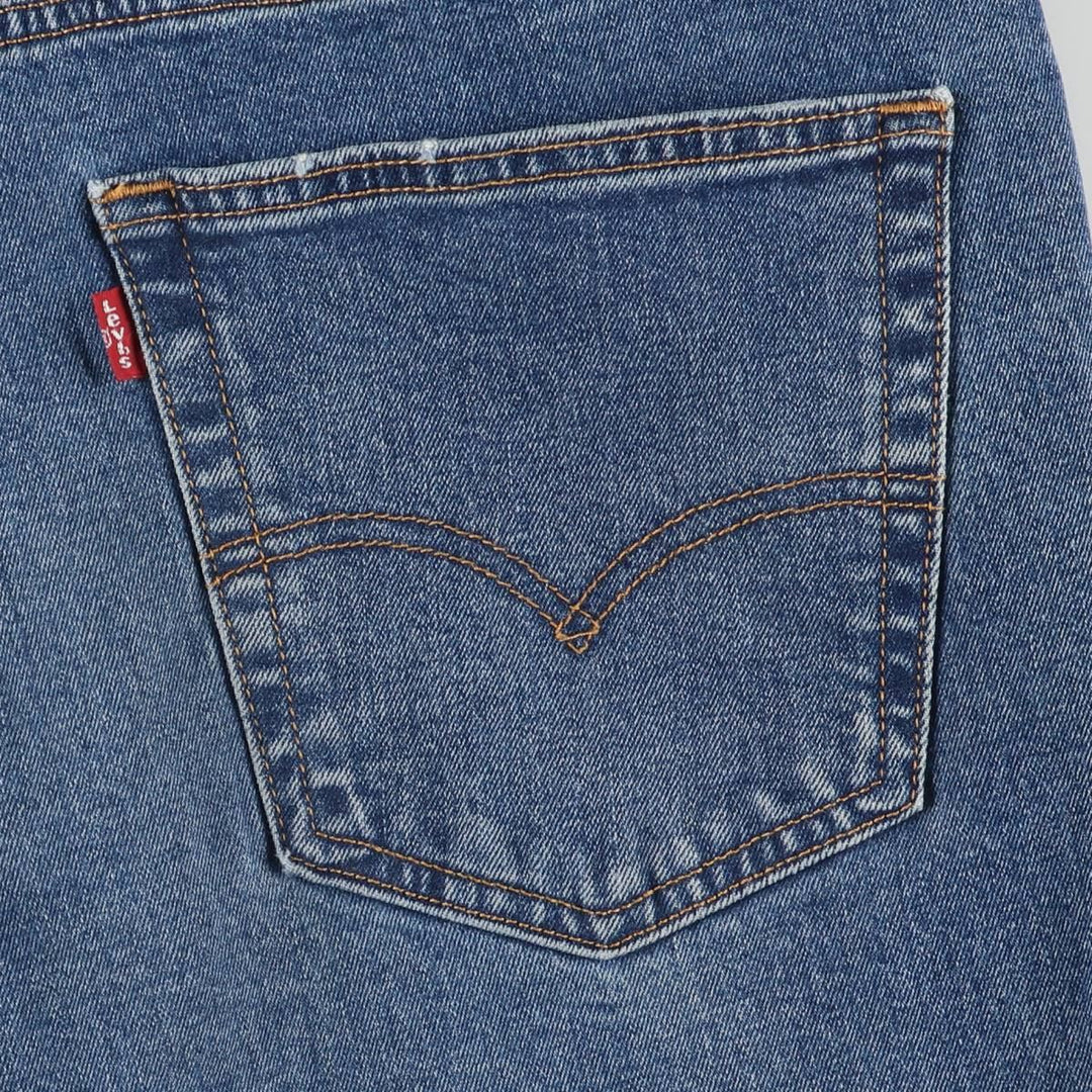 Levi's 505 tapered denim pants for men, size w37 cotton blue type Vintage Second Hand