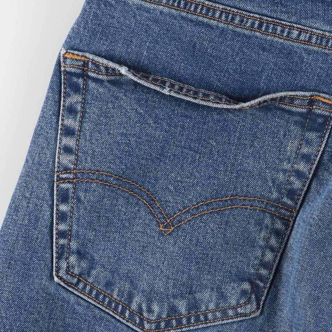 Levi's 505 tapered denim pants for men, size w37 cotton blue type Vintage Second Hand
