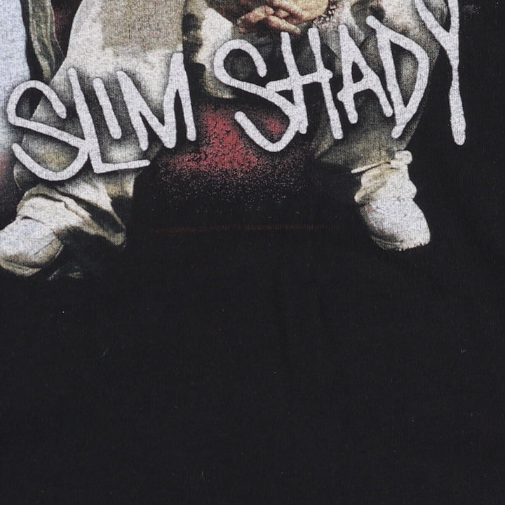 Mister tee Eminem Eminem rap T-shirt rap T men's M size cotton black type Vintage Second Hand
