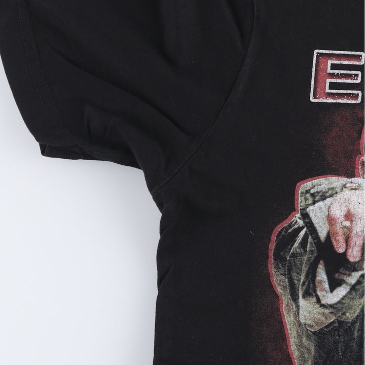 Mister tee Eminem Eminem rap T-shirt rap T men's M size cotton black type Vintage Second Hand