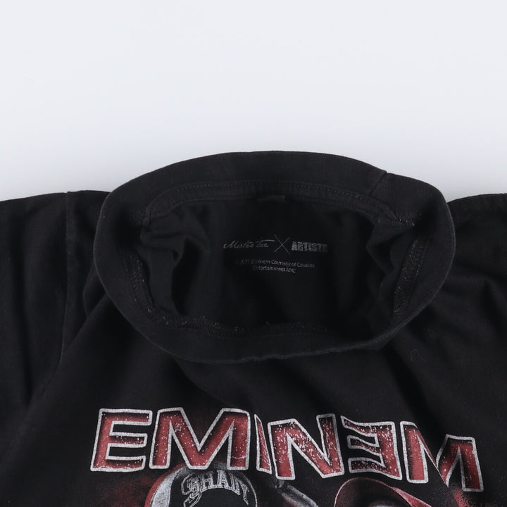 Mister tee Eminem Eminem rap T-shirt rap T men's M size cotton black type Vintage Second Hand