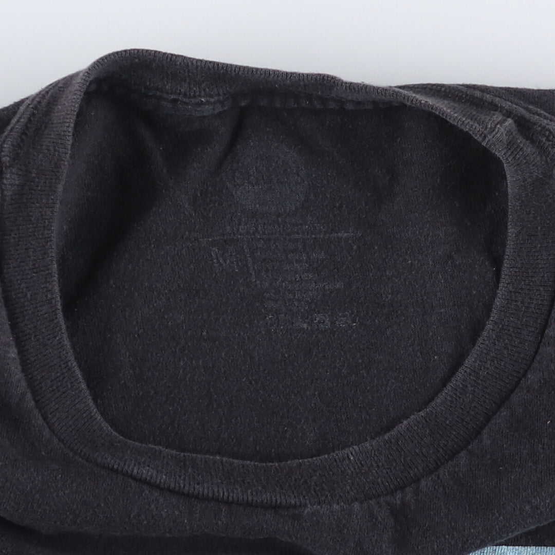 THE BEATLES Band T-shirt, Men's M size unclear black type Vintage Second Hand