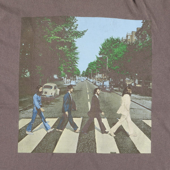 THE BEATLES Beatles Band T-shirt Band T XL Men's XL equivalent cotton gray type Vintage Second Hand